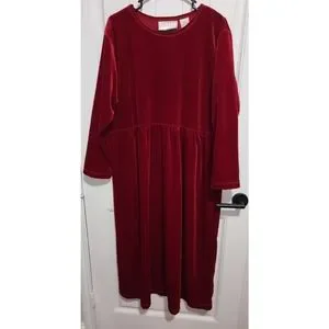 Erika Dresses Erika Ii Studio Red Velvet Velour Dress Size X